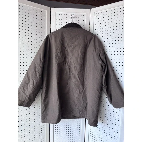 Newport Harbor Men's XXL Chore Jacket Coat Brown Barn Canvas Ranch Zip Out Liner